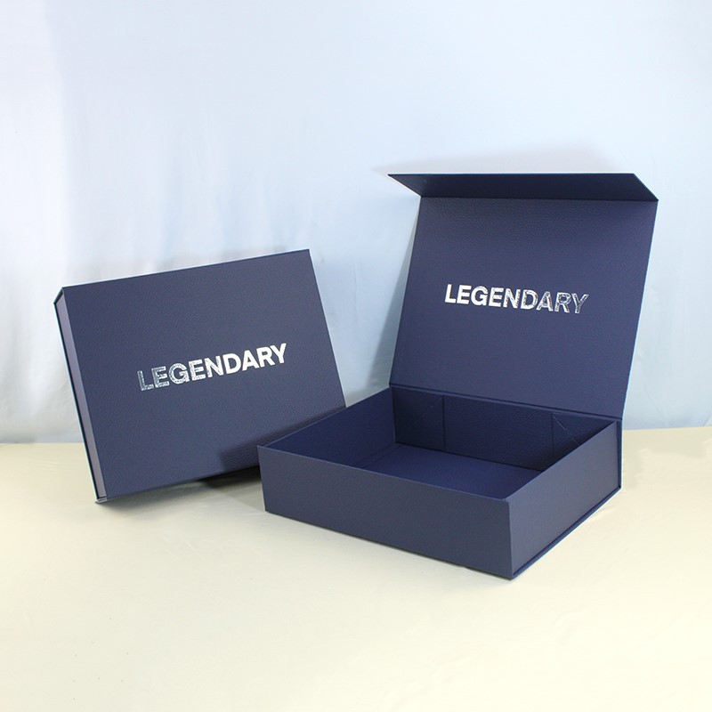 Navy Blue Textured Paper Gift Box Navy Blue Textured Paper Gift Box